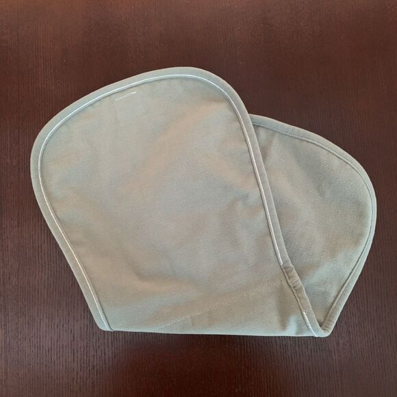 The Ollie World Baby Burp Cloths Olive Green Set of 2 - Picture 9 of 10